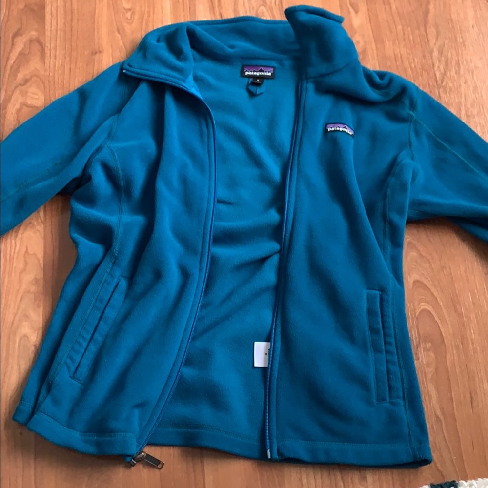 plus patagonia fleece zip up